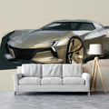 Automotive Concept Sportscar Sketch Mural Wallpaper - room preview 02