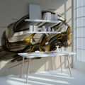 Futuristic Concept Car Sketch Mural Wallpaper —Artistic Motion Mural Wallpaper - room preview 02