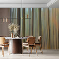 Blurred Autumn Woodland Mural Wallpaper — Painterly Forest Design Mural Wallpaper - room preview 02