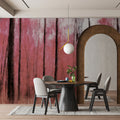 Abstract Pink Forest Oil Painting Mural Wallpaper — Expressive Art Mural Wallpaper - room preview 02