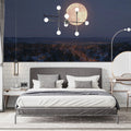 Midnight Sleigh Ride Mural Wallpaper — Festive Holiday Skyline Mural Wallpaper - room preview 02