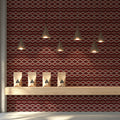Nordic Knit Geometric Mural Wallpaper —Cozy Traditional Pattern Mural Wallpaper - room preview 02
