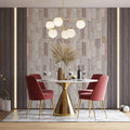 Layered Capsule Geometric Mural Wallpaper in Pastel Tones Mural Wallpaper - room preview 02