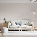 Minimalist Fluted Arch Mural Wallpaper — Soft Architectural Texture Mural Wallpaper - room preview 02