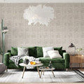 Art Deco Fan Arch Mural Wallpaper in Warm Pale Neutral Mural Wallpaper - room preview 02