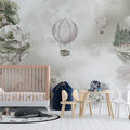 Floating Islands Storybook Mural Wallpaper — Whimsical Fantasy Mural Wallpaper - room preview 02