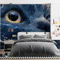 Black Cat Water Splash Mural Wallpaper — Artistic High Contrast Mural Wallpaper - room preview 02