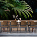 Deep Tropical Palm Leaf Mural Wallpaper — Moody Botanical Art Mural Wallpaper - room preview 02