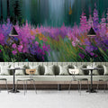 Wildflower Meadow Impressionist Mural Wallpaper - room preview 02