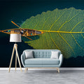 Floating Leaf Boat Aerial Mural Wallpaper — Surreal Nature Art Mural Wallpaper - room preview 02