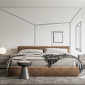 Architectural Perspective Mural Wallpaper — Minimalist Line Art Mural Wallpaper - room preview 02