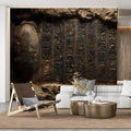 Ancient Egyptian Stone Hieroglyphics Mural Wallpaper - room preview 02