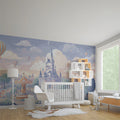 Fantasy Castle Theme Park Mural Wallpaper — Whimsical Storybook Art Mural Wallpaper - room preview 02