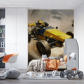 Off-Road Racing Mural Wallpaper — Dynamic Oil Painting Style Mural Wallpaper - room preview 02