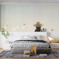 Sun-Kissed Meadow Mural Wallpaper — Ethereal Coastal Landscape Mural Wallpaper - room preview 02