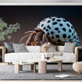 Hermit Crab Macro Mural Wallpaper — Surreal Marine Life Decor Mural Wallpaper - room preview 02