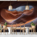 Antelope Canyon Sandstone Mural Wallpaper — Fluid Earthy Curves Mural Wallpaper - room preview 02