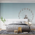 Minimalist Ferris Wheel Mural Wallpaper — Modern Architectural Decor Mural Wallpaper - room preview 02