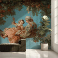 The Rococo Swing Mural Wallpaper — Vintage French Romantic Art Mural Wallpaper - room preview 02