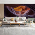 Antelope Canyon Abstract Mural Wallpaper — Fluid Sandstone Curves Mural Wallpaper - room preview 02