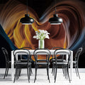 Heart of the Canyon Mural Wallpaper — Warm Abstract Landscape Mural Wallpaper - room preview 02
