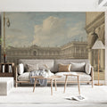 Venetian St. Mark's Square Mural Wallpaper — Vintage Sketch Art Mural Wallpaper - room preview 02