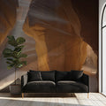 Antelope Canyon Sandstone Mural Wallpaper — Organic Desert Curves Mural Wallpaper - room preview 02