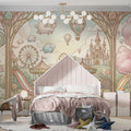Candy Land Carnival Mural Wallpaper — Whimsical Storybook Scene Mural Wallpaper - room preview 02