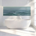 Impressionist Ocean Wave Mural Wallpaper — Moody Coastal Art Mural Wallpaper - room preview 02