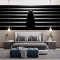 Minimalist Creature and Pipe Mural Wallpaper — Cinematic Monochrome Mural Wallpaper - room preview 02
