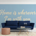Home Quote Mural Wallpaper — Minimalist Cursive Typography Mural Wallpaper - room preview 02
