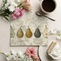 Vintage Pear Botanical Mural Wallpaper — Classic Fruit Illustration Mural Wallpaper - room preview 02