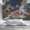 Pastoral Mythological Mural Wallpaper — Classic Baroque Oil Painting Mural Wallpaper - room preview 02