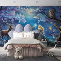 Enchanted Woodland Princess Mural Wallpaper — Whimsical Fantasy Scene Mural Wallpaper - room preview 02