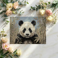 Impressionist Panda in Bamboo Mural Wallpaper - room preview 02