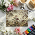 Chinoiserie Garden Mural Wallpaper — Vintage Botanical Scene Mural Wallpaper - room preview 02