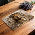 Roaring Lion Brick Wall Mural Wallpaper — 3D Effect Design Mural Wallpaper - room preview 02