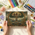 Norse Mythology Yggdrasil Mural Wallpaper — Artistic Heritage Mural Wallpaper - room preview 02