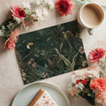 Jungle Paradise Mural Wallpaper in Deep Forest Green Mural Wallpaper - room preview 02