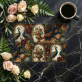 Avian Garden Arch Mural Wallpaper — Rich Botanical Tapestry Mural Wallpaper - room preview 02