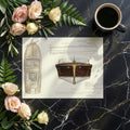 Vintage Boat Blueprint Mural Wallpaper — Nautical Technical Design Mural Wallpaper - room preview 02