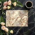 Botanical Sketch Mural Wallpaper in Sepia Tones Mural Wallpaper - room preview 02