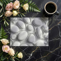 Sculpted Pebble Wall Mural Wallpaper — Modern Minimalist Design Mural Wallpaper - room preview 02