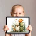 Forest Friends Whimsical Mural Wallpaper — Soft Woodland Illustration Mural Wallpaper - room preview 02