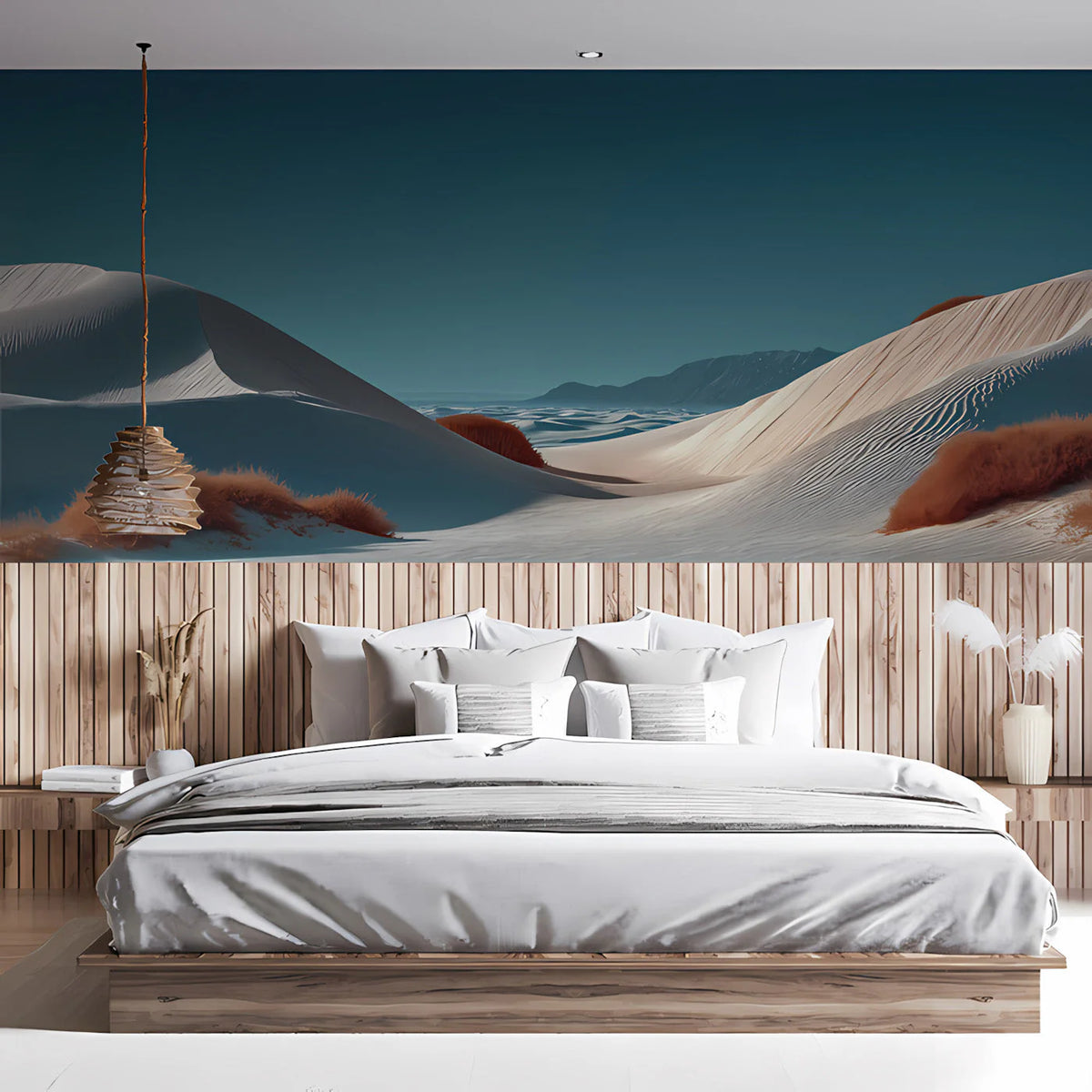 Desert Dune Mural Wallpaper with Burnt Orange Accents Mural Wallpaper - room preview 02