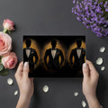 Black Tie Silhouette Mural Wallpaper — Elegant Gentleman Motif Mural Wallpaper - room preview 02