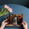 Gilded Garden Gate Mural Wallpaper —Romantic Baroque Scene Mural Wallpaper - room preview 02
