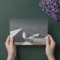 Minimalist Sand Dune Portal Mural Wallpaper in Monochrome Mural Wallpaper - room preview 02