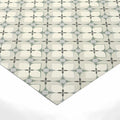 Geometric Petal Mural Wallpaper — Soft Sage and Neutral Tile Mural Wallpaper - room preview 02