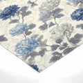 Chinoiserie Floral Mural Wallpaper in Classic Blue and Cream Mural Wallpaper - room preview 02